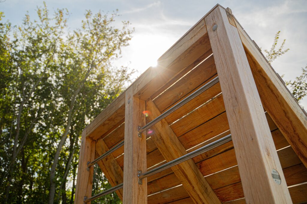 houten sport toestel buiten ouddorp duin sporten buiten houten sporttoestel houten stormbaan buiten
